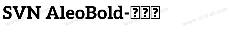 SVN AleoBold字体转换